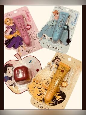 Disney Princess Lip Gloss & Lip Mask Set (4)